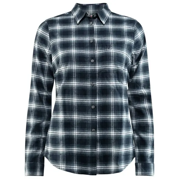 Ovik_Flannel_Shirt_W_89833-555_A_MAIN_FJR.jpg Farbe: 555-534 Dark Navy-Indigo Blue - Övik Flannel Shirt W