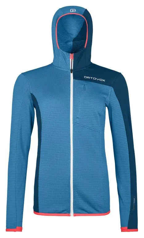 source357951.jpg Farbe: heritage blue - Fleece Light Grid Hooded Jacket W