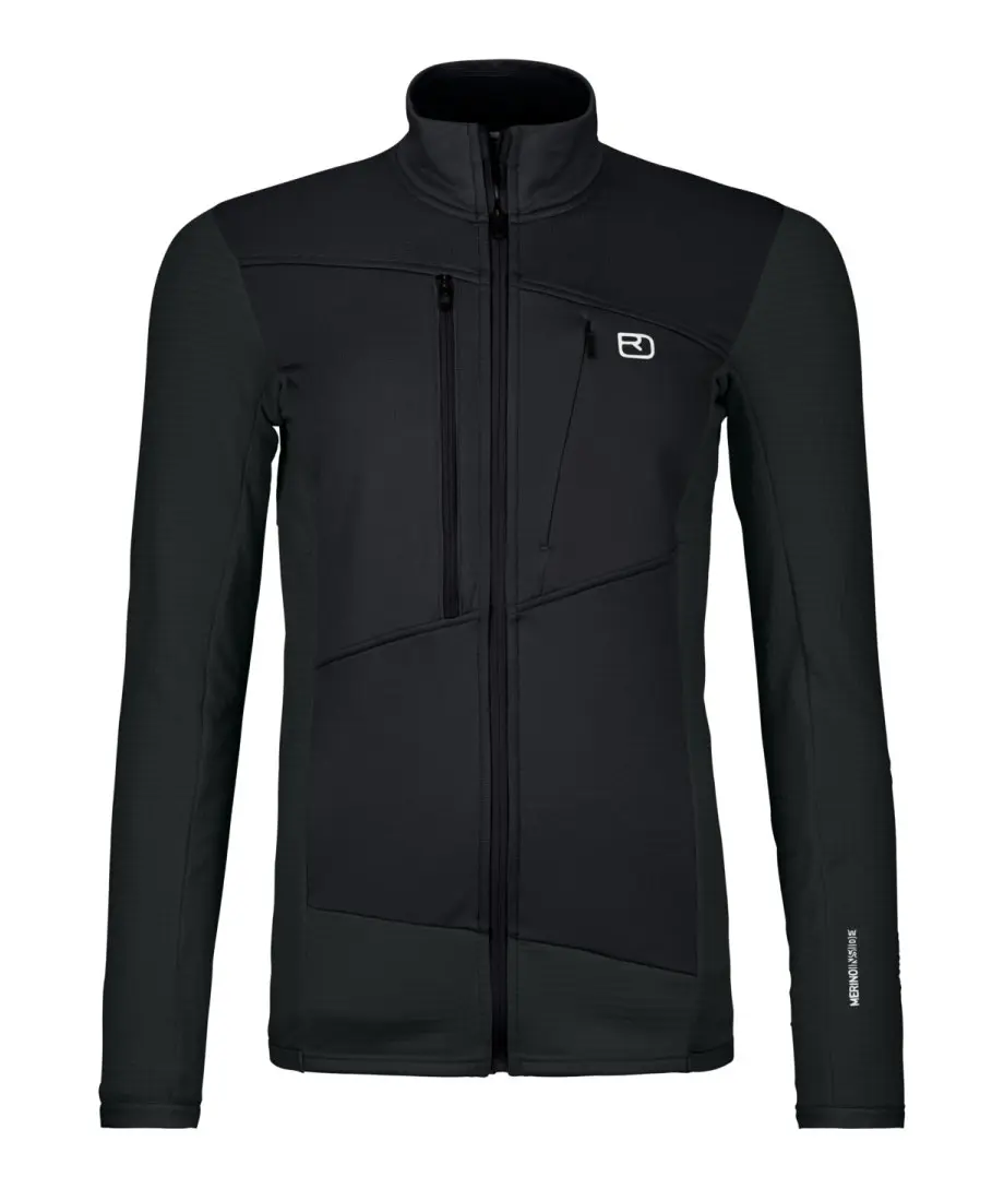 Farbe: black raven - Fleece Grid Jacket W