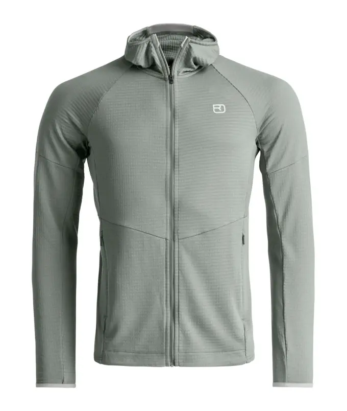 Farbe: Green Sage - Fleece Light Grid Hoody M