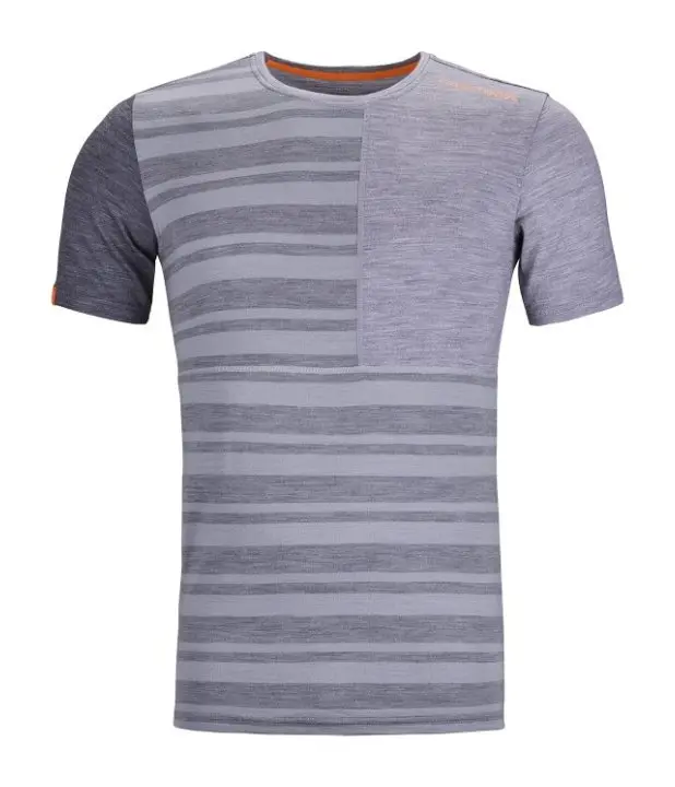 84112-88301-185_ROCKNWOOL_SHORT_SLEEVE_M_grey_blend-B-01.jpg Farbe: Grey Blend - 185 Rock`N`Wool Short Sleeve M