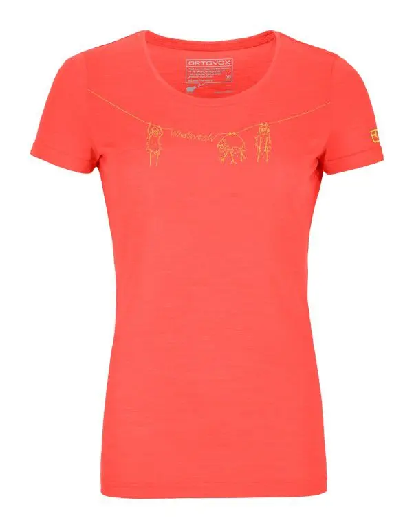 Farbe: coral - 120 Cool Tec Wool Wash TS W Farbe: coral - 120 Cool Tec Wool Wash TS W