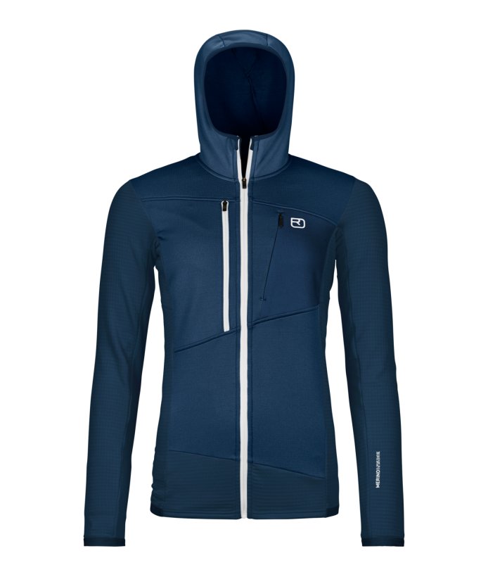 Fleece Grid Hoody W - 3.jpg Farbe: blue nunatak - Fleece Grid Hoody W