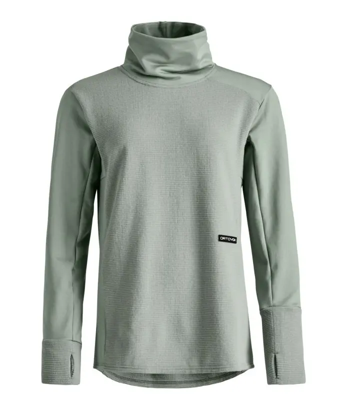 Fleece Cord Longsleeve W Farbe: Green Sage - Fleece Cord Longsleeve W