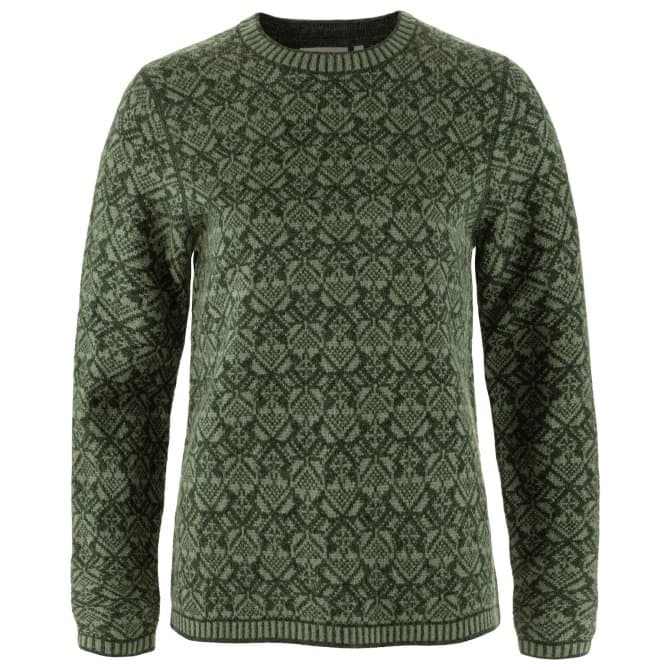 Farbe: 662 - Deep Forest - Snow Round Neck Sweater W