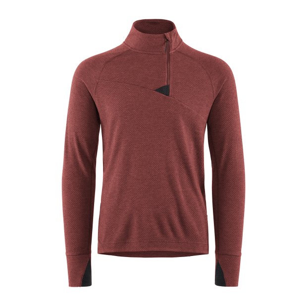 10055_Huge Half Zip Sweater M's_Madder Red_001.jpg Farbe: Madder Red - Huge Half Zip Sweater M´s