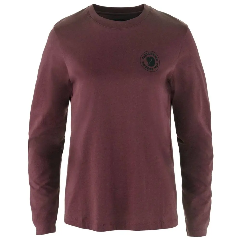 Farbe: Port - 1960 Logo T-Shirt LS W