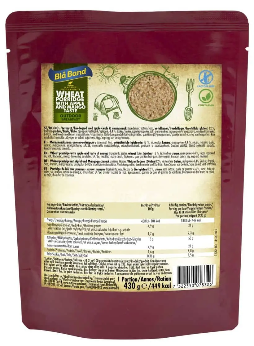 Weizenbrei Apfel und Mango Weizenbrei Apfel und Mango