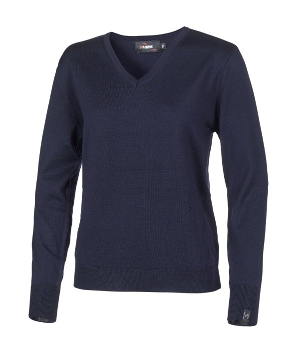 1100128022_Merino_Vneck_female_022.jpg Farbe: 022 - navy - Merino V-Neck Female