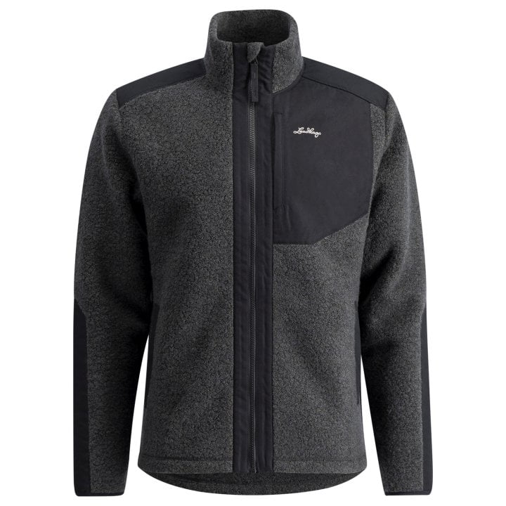 Saruk Wool Pile Mid Full Zip M Farbe: Charcoal - Saruk Wool Pile Mid Full Zip M