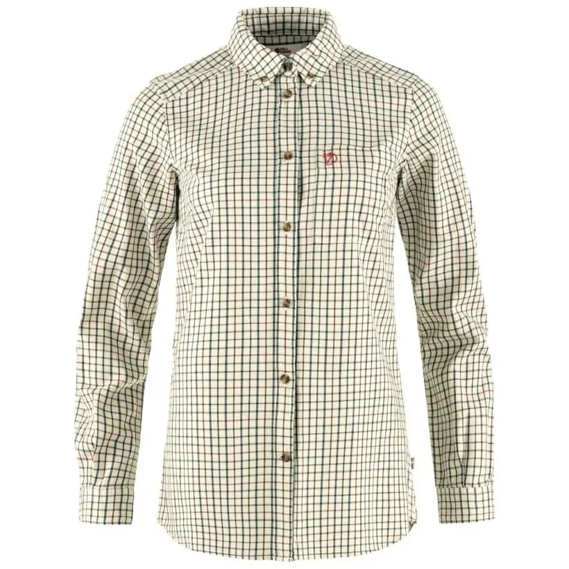 Sörmland Lite Flannel Shirt W Farbe: 113/555 - Chalk White/Dark Navy - Sörmland Lite Flannel Shirt W
