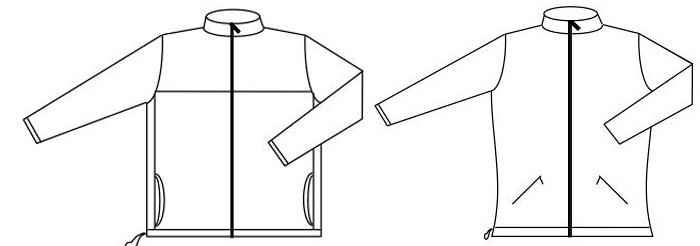 Verschiedene Passformen der Mufflon Artikel