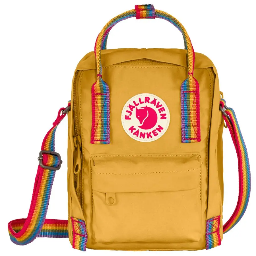 Kanken Rainbow Sling Farbe: 160-907 Ochre/Rainbow Pattern - Kanken Rainbow Sling