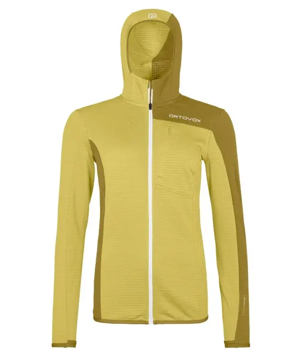 87057-10601-FLEECE_LIGHT_GRID_HOODED_JKT_W_wabisabi-B-01.jpg Farbe: wabisabi - Fleece Light Grid Hooded Jacket W