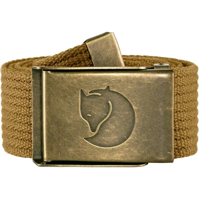 Farbe: 220 Sand - Canvas Brass Belt 4 cm