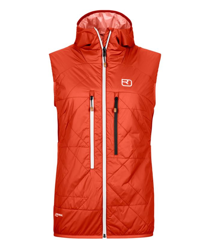 Farbe: sunset orange - Swisswool Piz Boe Vest W