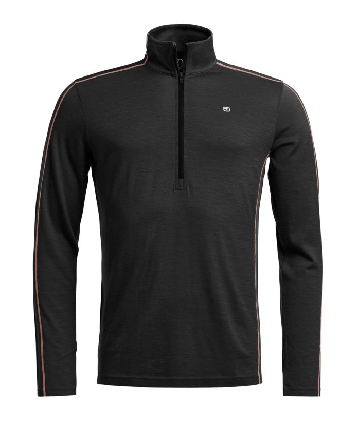 Farbe: black raven - 185 Rock´n´Wool Zip Neck M