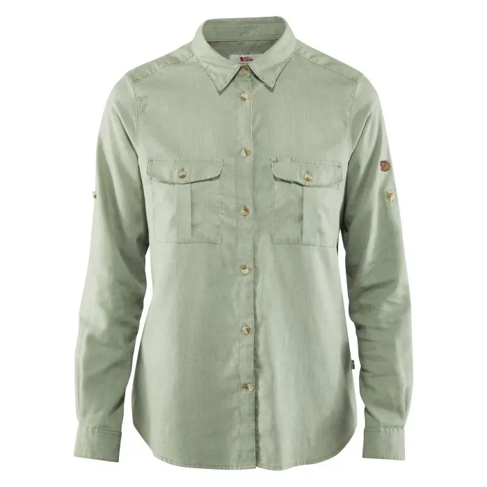 Farbe: 620 - Green - Övik Travel Shirt LS W Farbe: 620 - Green - Övik Travel Shirt LS W