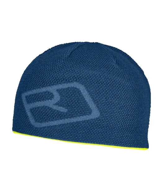 68033-55901-MERINO_LOGO_KNIT_BEANIE_petrol_blue-B-01.jpg Farbe: petrol blue - Merino Logo Knit Beanie