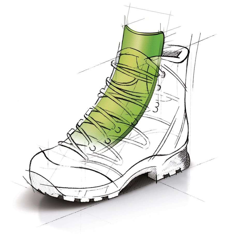 Meindl Air Revolution Technologie - Belüftungssystem mit 3D-Mesh Lasche Meindl Air Revolution Technologie - Belüftungssystem mit 3D-Mesh Lasche