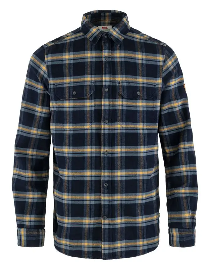 Farbe: Dark Navy/Buckwheat Brown - Övik Heavy Flannel Shirt