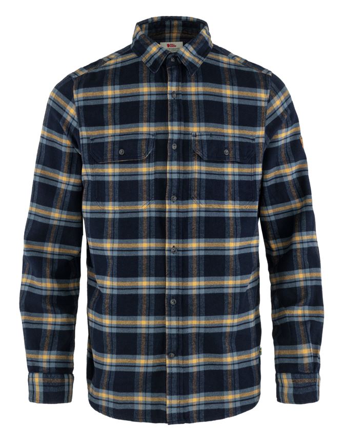 Farbe: Dark Navy/Buckwheat Brown - Övik Heavy Flannel Shirt