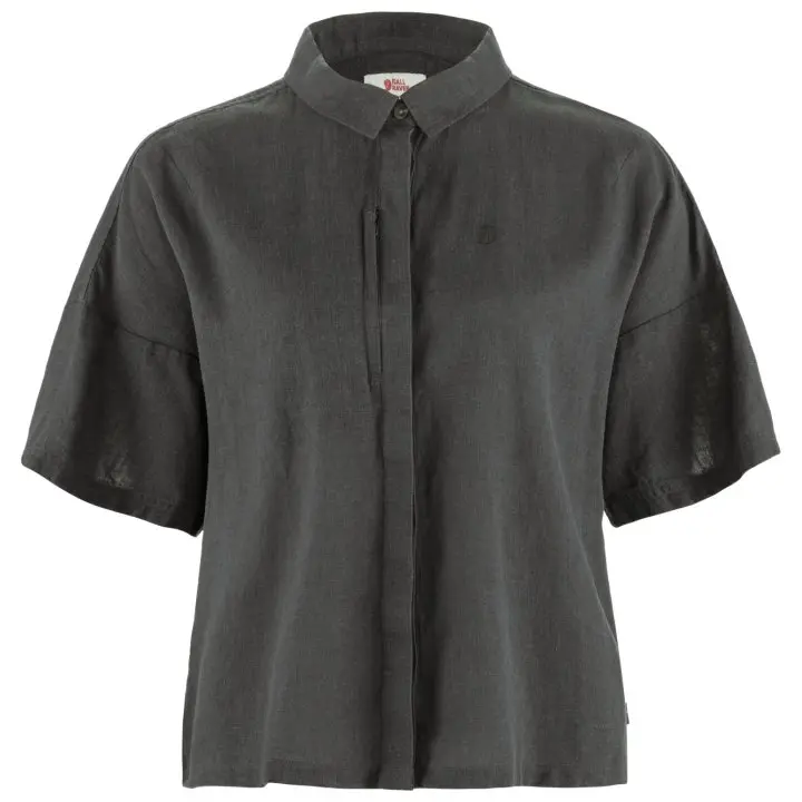 Övik Hemp Camp Shirt SS W Farbe: Dark Grey - Övik Hemp Camp Shirt SS W