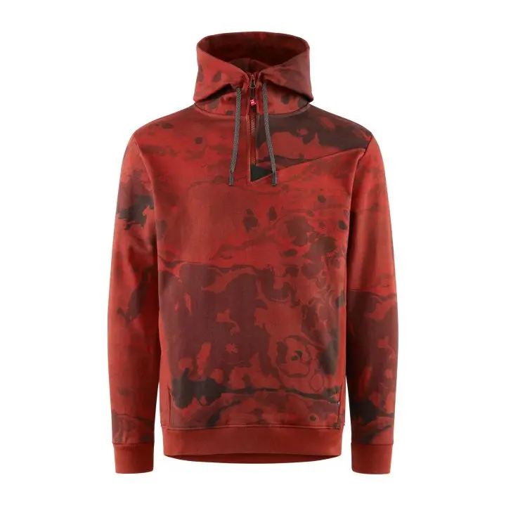 Farbe: Hypoxic Red Rose - Alfsol Half Zip Hoodie M´s