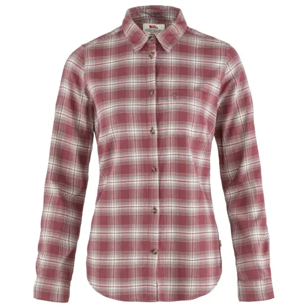 Ovik_Flannel_Shirt_W_89833-410-021_A_MAIN_FJR.jpg Farbe: 410-021 - Mesa Purple /Fog - Övik Flannel Shirt W
