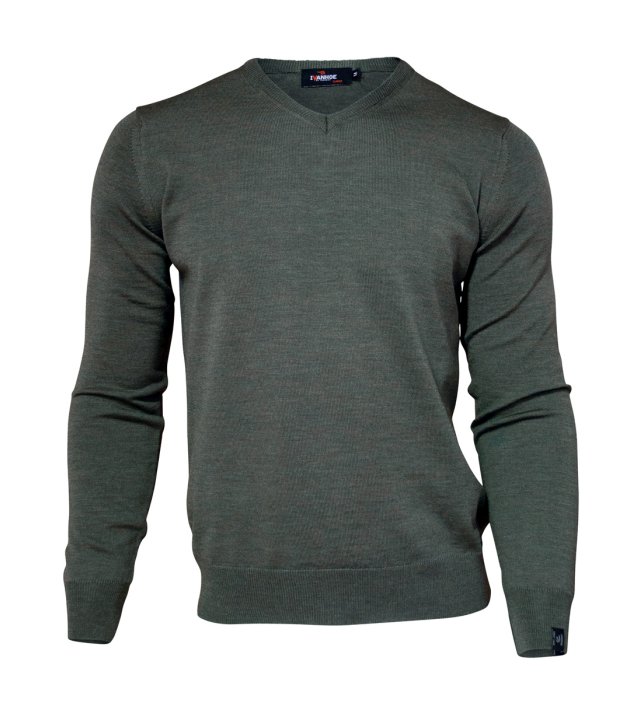 2100117426_Merino_vneck_male_426_1.jpg Farbe: 426 - rifle green - Merino V-Neck Male