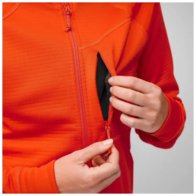 Abisko Grid Fleece Hoodie W Abisko Grid Fleece Hoodie W