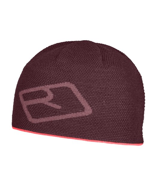 Farbe: winetasting - Merino Logo Knit Beanie