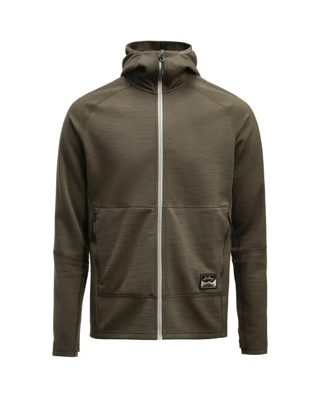 Farbe: Forest Green - Tived Merino Hoodie M