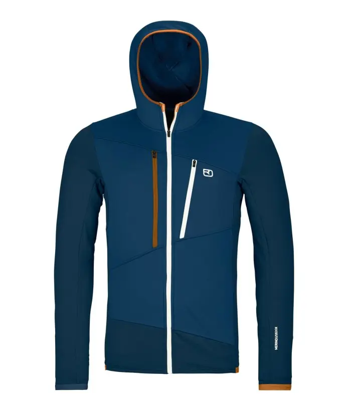 Fleece Grid Hoody M Farbe: deep ocean - Fleece Grid Hoody M