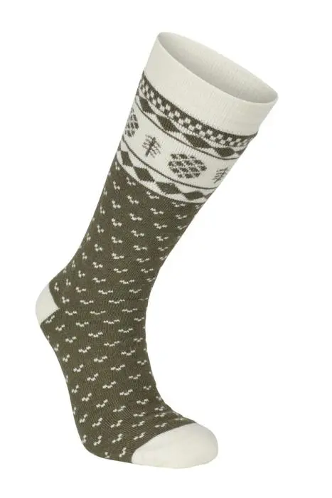 Farbe: loden green - Wool sock Folklore