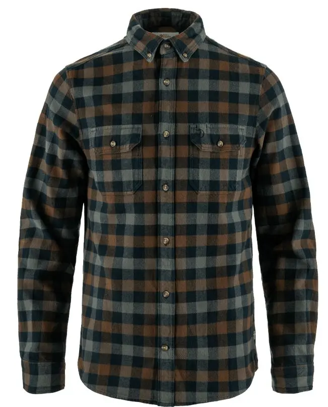 3.JPG Farbe: 555/299 - Dark Navy/Dark Oak - Skog Shirt M