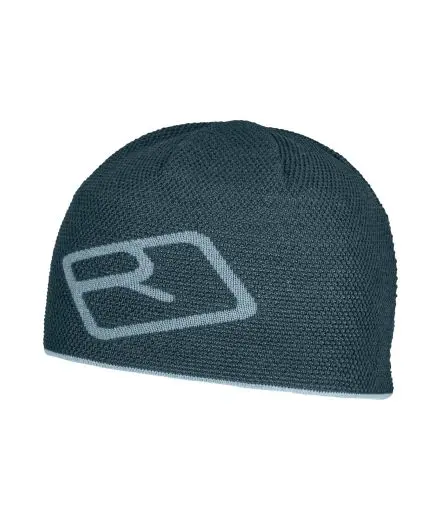 68033-87801-MERINO_LOGO_KNIT_BEANIE_dark_arctic_grey-B-01.jpg Farbe: dark arctic grey - Merino Logo Knit Beanie