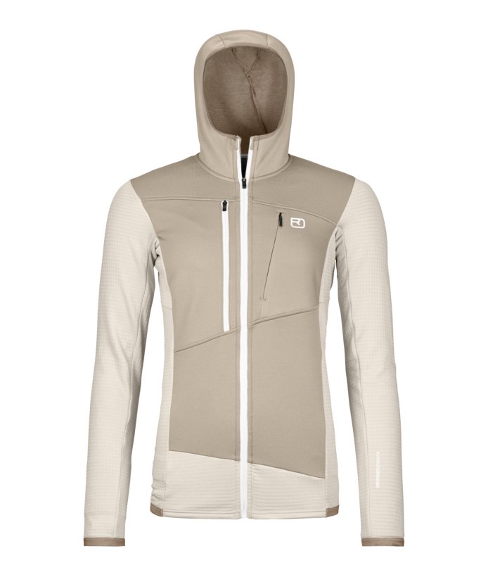 Farbe: white chalk - Fleece Grid Hoody W