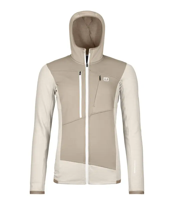 Farbe: white chalk - Fleece Grid Hoody W