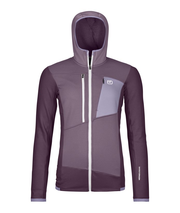 Farbe: dark wild berry - Fleece Grid Hoody W