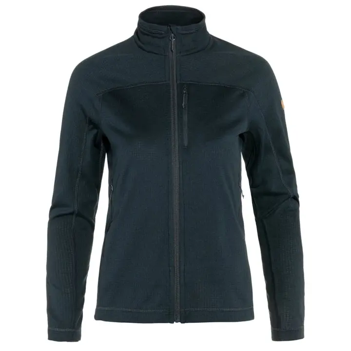 Abisko_Lite_Fleece_Jacket_W_87142-555_A_MAIN_FJR.jpg Farbe: 555 - Dark Navy - Abisko Lite Fleece Jacket W