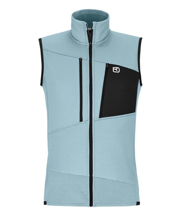 Farbe: glacier grey - Fleece Grid Vest M