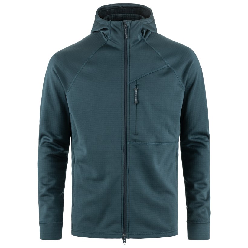 Farbe: 570 - Mountain Blue - Abisko Grid Fleece Hoodie M