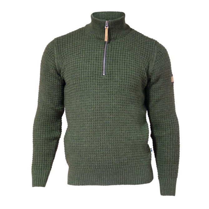 2100497075_Moritz_Half_Zip_075 Farbe: Loden Green - Moritz Half Zip