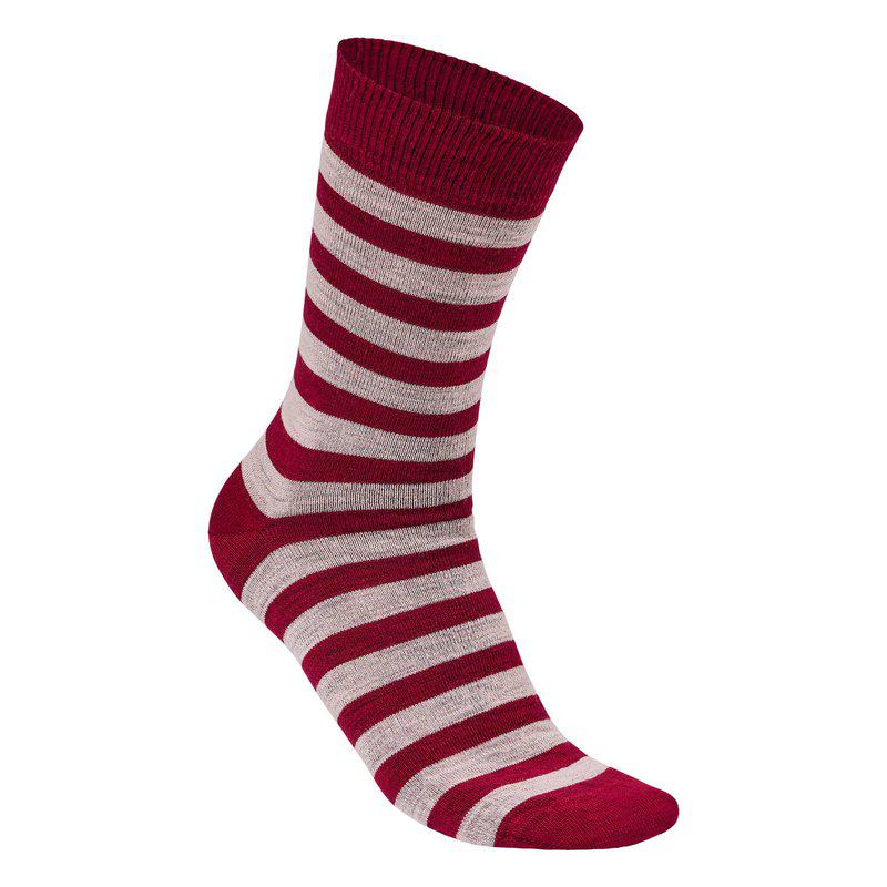 Farbe: 135 - Red Bud - Wool Sock Stripe