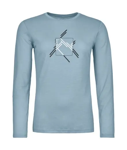 Farbe: glacier grey - 185 Merino MTN Cutout LS W