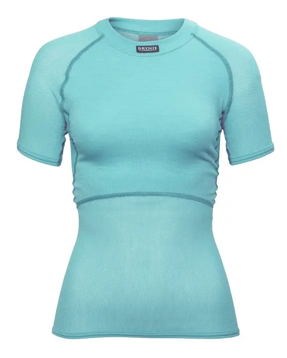 10140201-Wool Thermo-Fine Mesh-Lady T-Shirt-Aqua.jpg Wool Thermo Light Lady T-Shirt