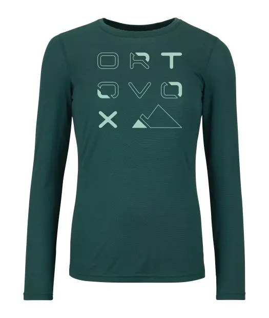 Farbe: Dark Pacific - 185 Merino Brand Outline LS W