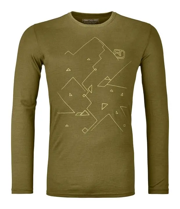 185 Merino Tangram LS M Farbe: green moss - 185 Merino Tangram LS M