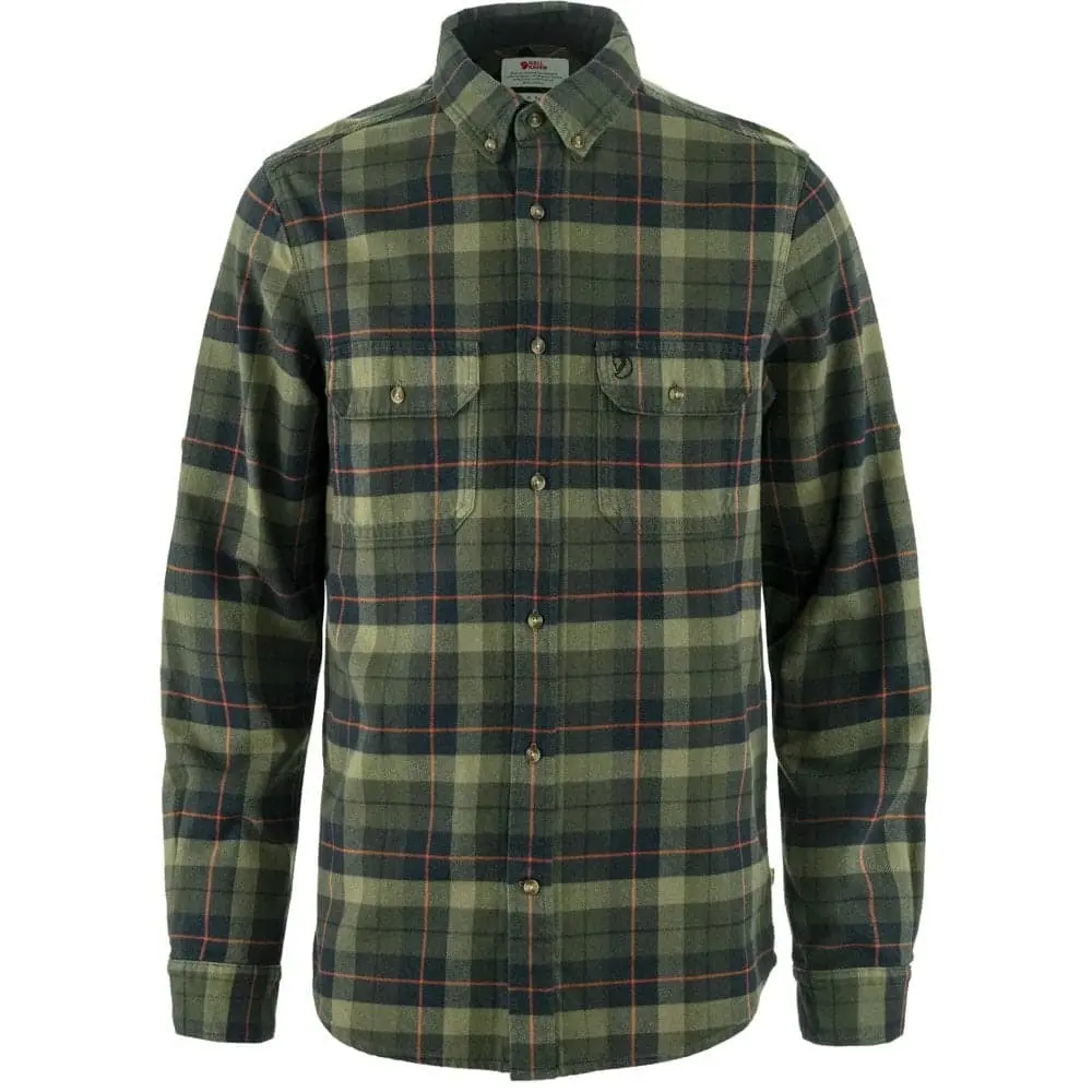 Singi Heavy Flannel Shirt M Farbe: 550 - 662 / Black - Deep Forest - Singi Heavy Flannel Shirt M